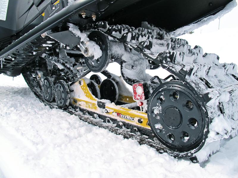 Rear suspension snowmobile